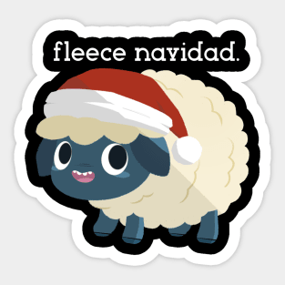 fleece navidad. Sticker